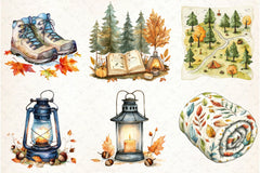 Autumn Camping Clipart Bundle 5 - CraftNest - Digital Crafting and Art