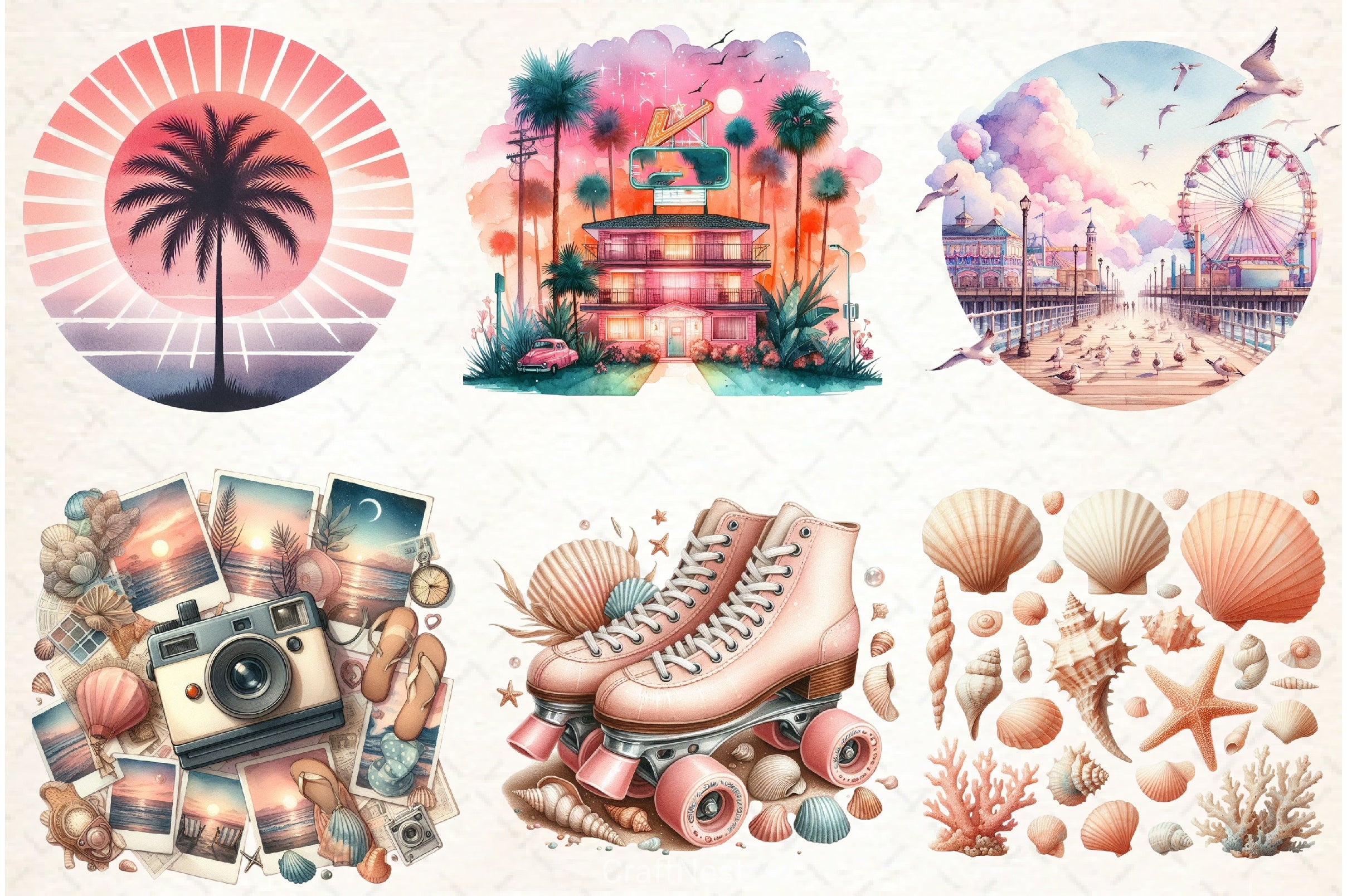 Summer Clipart Bundle 7 - CraftNest - Digital Crafting and Art