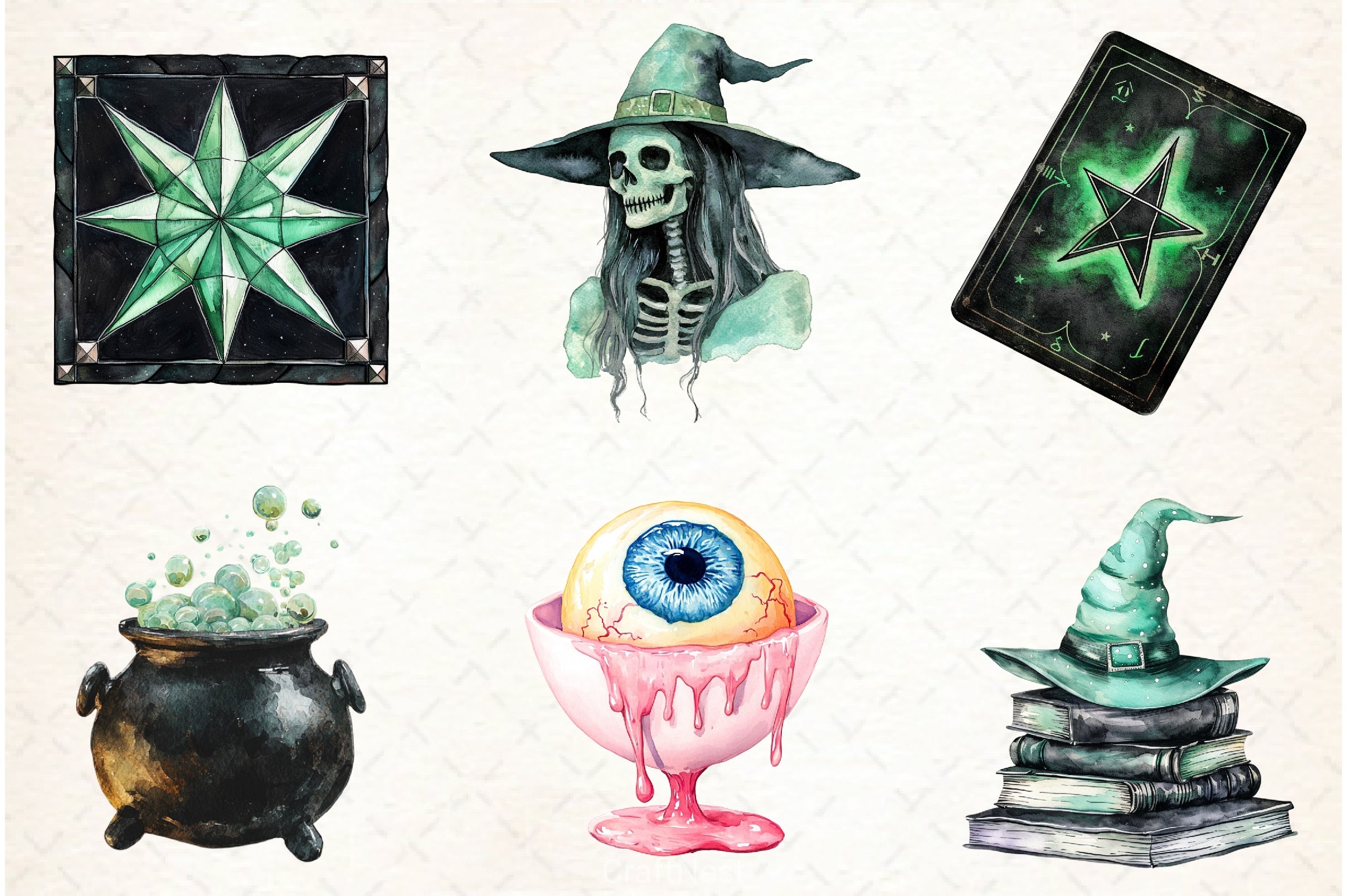 Pastel Halloween Clipart Bundle 1 - CraftNest - Digital Crafting and Art