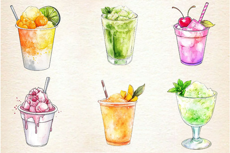 Spring Ice Cup Clipart Bundle - CraftNest - Digital Crafting and Art