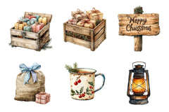 Rustic Winter Christmas Clipart Bundle 2 - CraftNest - Digital Crafting and Art