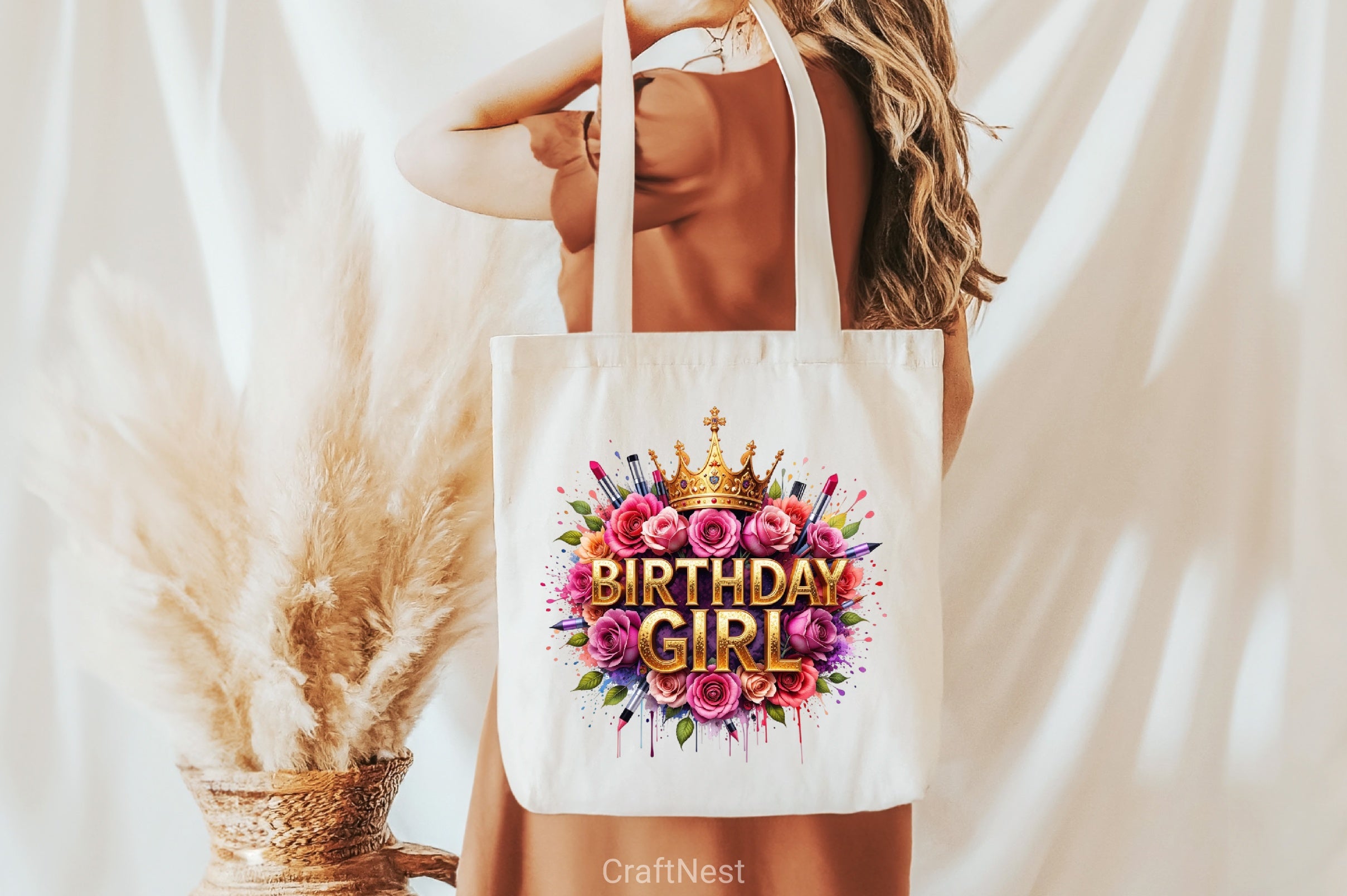 Birthday Girl Floral Clipart Bundle 2 - CraftNest - Digital Crafting and Art