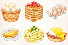 Fried Eggs Clipart Bundle - CraftNest - Digital Crafting and Art