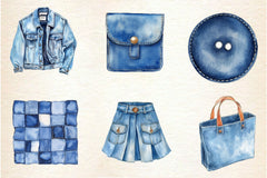 Denim Clipart Bundle 2 - CraftNest - Digital Crafting and Art