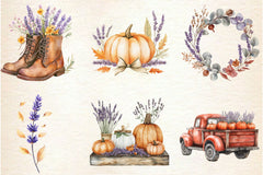 Lavender Fall Clipart Bundle 2 - CraftNest - Digital Crafting and Art