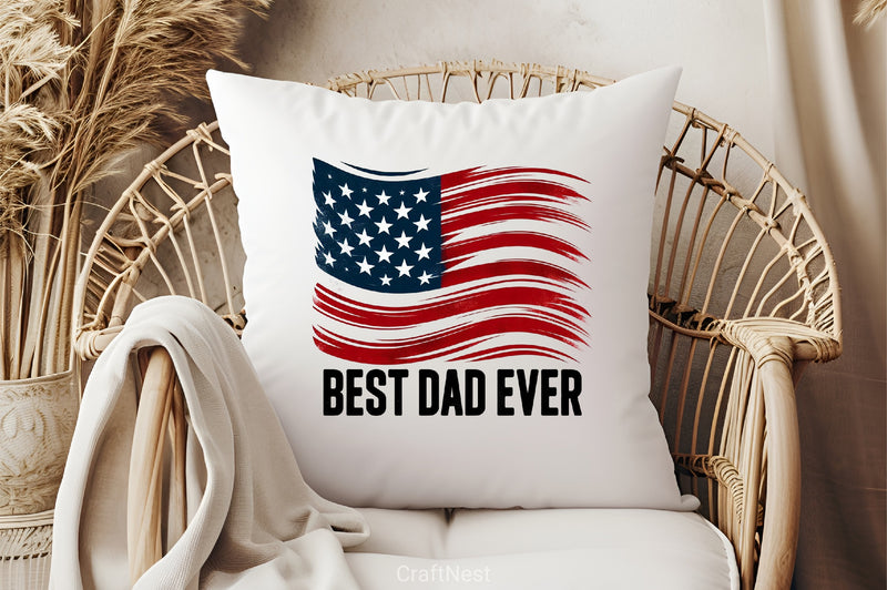 Patriotic Best Dad Clipart Bundle - CraftNest - Digital Crafting and Art