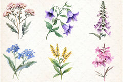 Wild Flower Clipart Bundle - CraftNest - Digital Crafting and Art