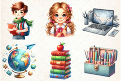 School Clipart Bundle - CraftNest - Digital Crafting and Art
