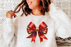 Red Coquette Christmas Bow Clipart Bundle - CraftNest - Digital Crafting and Art