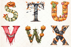Halloween Alphabet Clipart Bundle 2 - CraftNest - Digital Crafting and Art