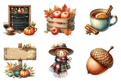 Fall and Thanksgiving Clipart - CraftNest - Digital Crafting and Art