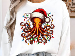 Christmas Octopus Clipart Bundle - CraftNest - Digital Crafting and Art