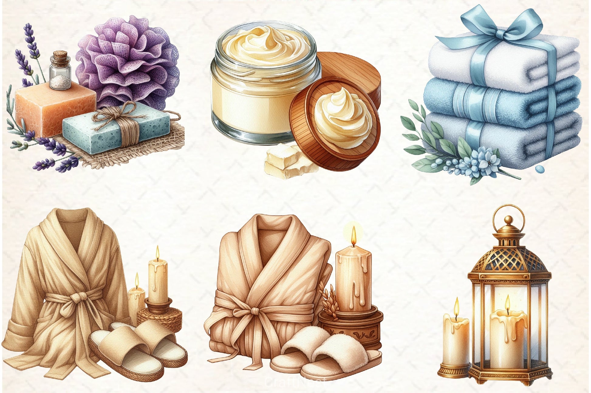 Winter Spa Clipart Bundle - CraftNest - Digital Crafting and Art