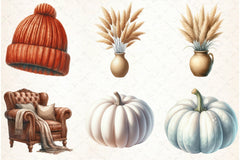 Autumn Cozy Fall Clipart Bundle - CraftNest - Digital Crafting and Art