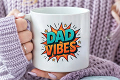 Comic Style Dad Vibes Clipart Bundle - CraftNest - Digital Crafting and Art