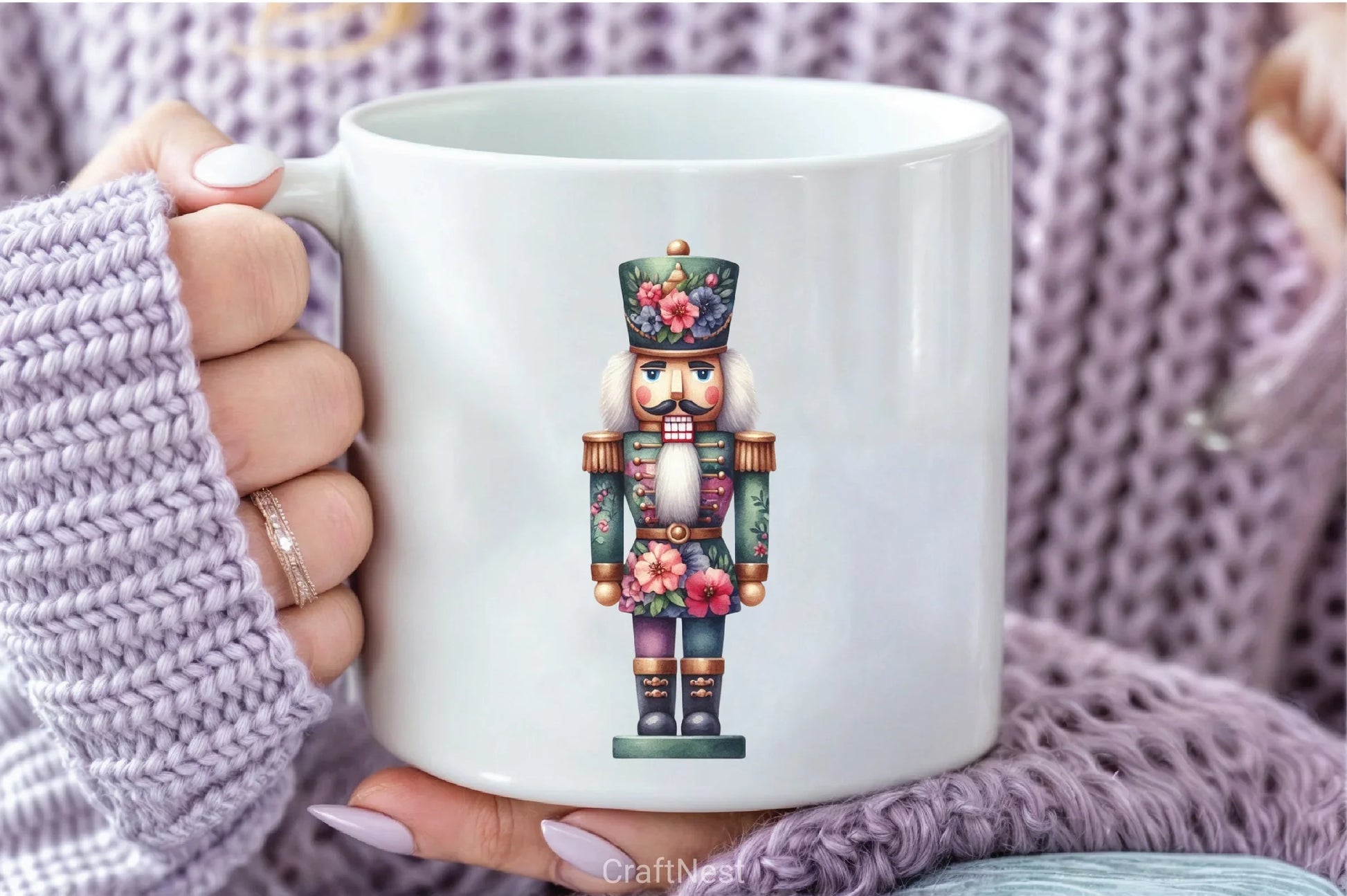 Floral Festive Christmas Clipart Bundle - CraftNest - Digital Crafting and Art