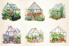 Spring Greenhouse Clipart Bundle 2 - CraftNest - Digital Crafting and Art