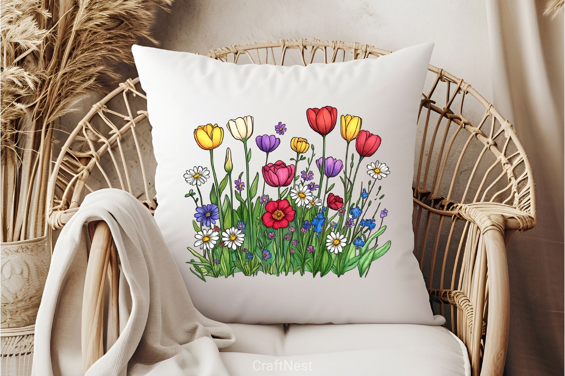 Garden Flowers Clipart Bundle - CraftNest - Digital Crafting and Art