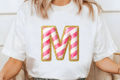 Candy Cane Alphabet Clipart Bundle - CraftNest - Digital Crafting and Art