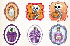 Vintage Halloween Frames Clipart Bundle - CraftNest - Digital Crafting and Art