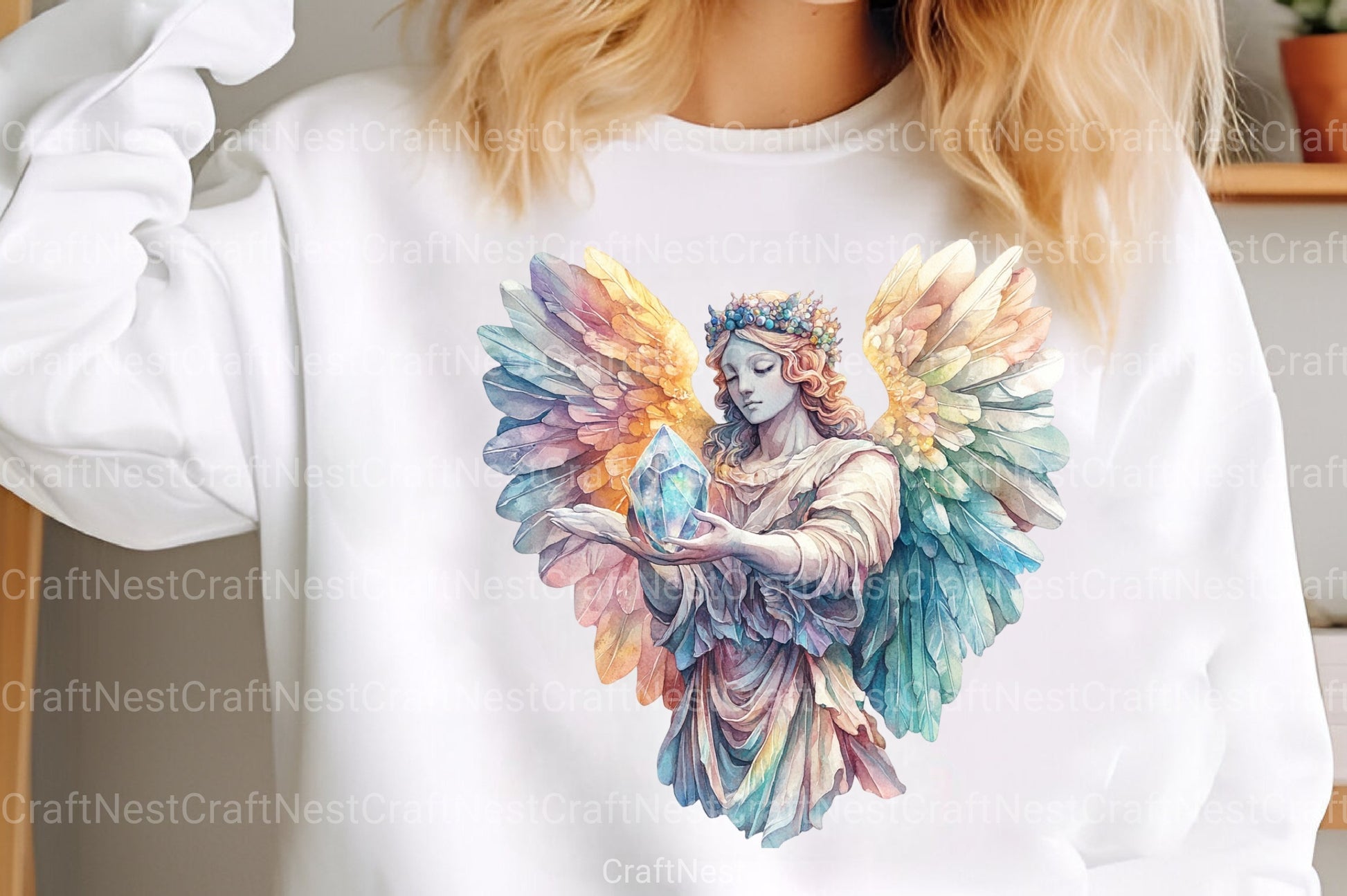 Ethereal Limestone Angels Clipart Bundle - CraftNest - Digital Crafting and Art