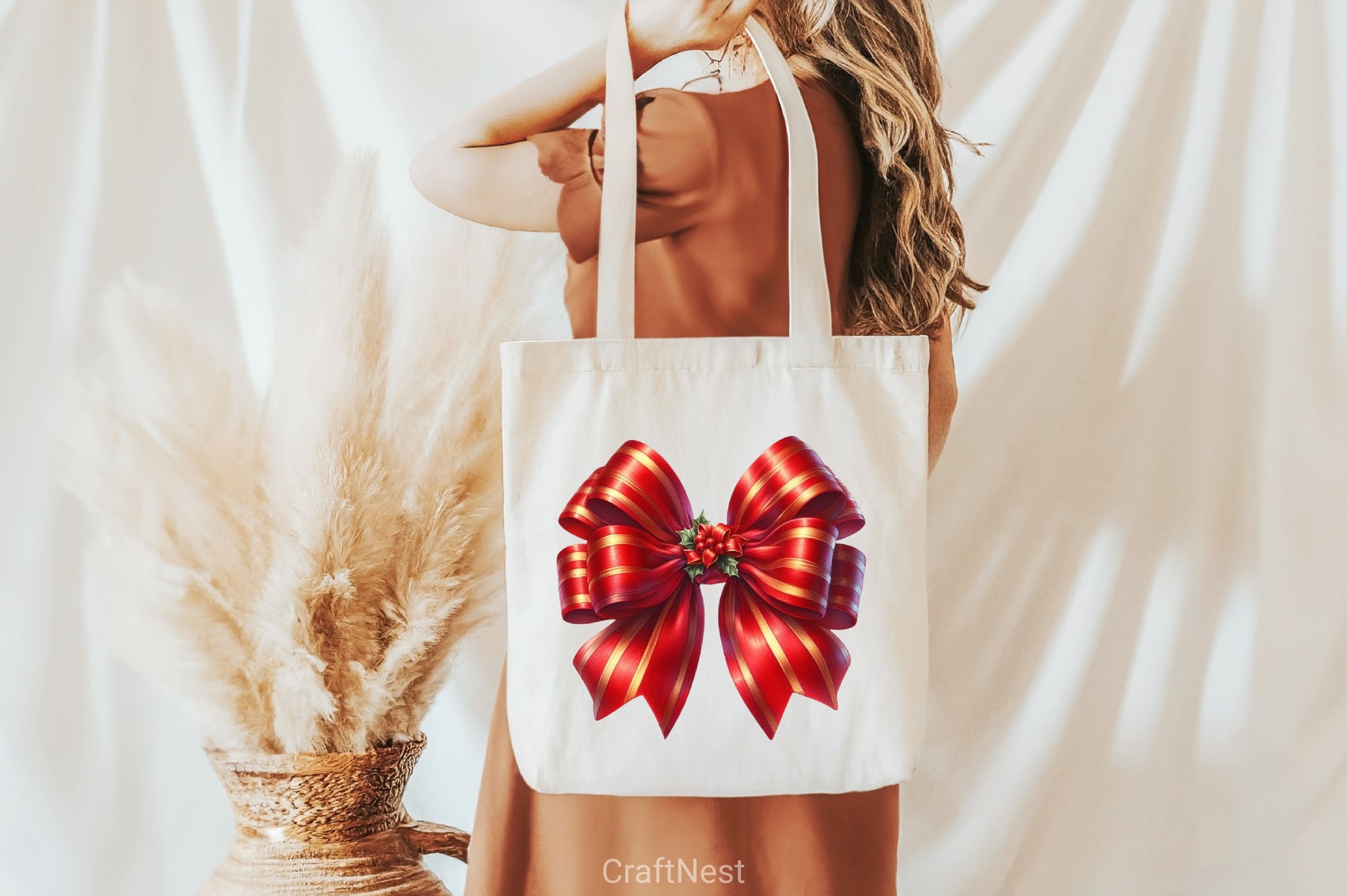 Red Christmas Bow Clipart Bundle - CraftNest - Digital Crafting and Art