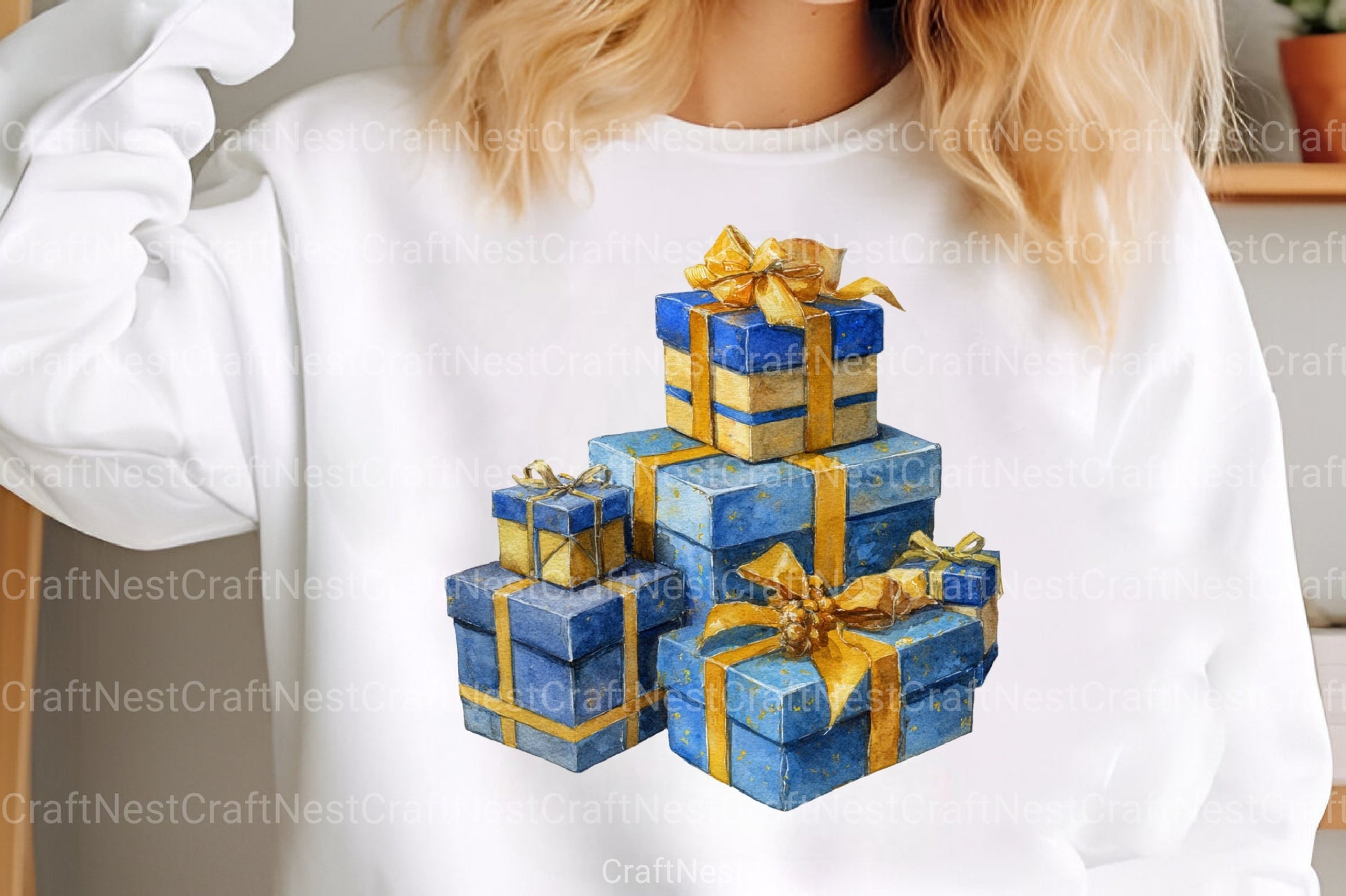 Blue and Gold Christmas Navy Clipart Bundle - CraftNest - Digital Crafting and Art