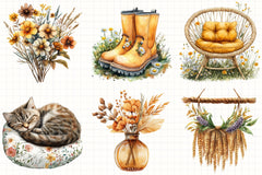 Autumn Set Clipart Bundle - CraftNest - Digital Crafting and Art