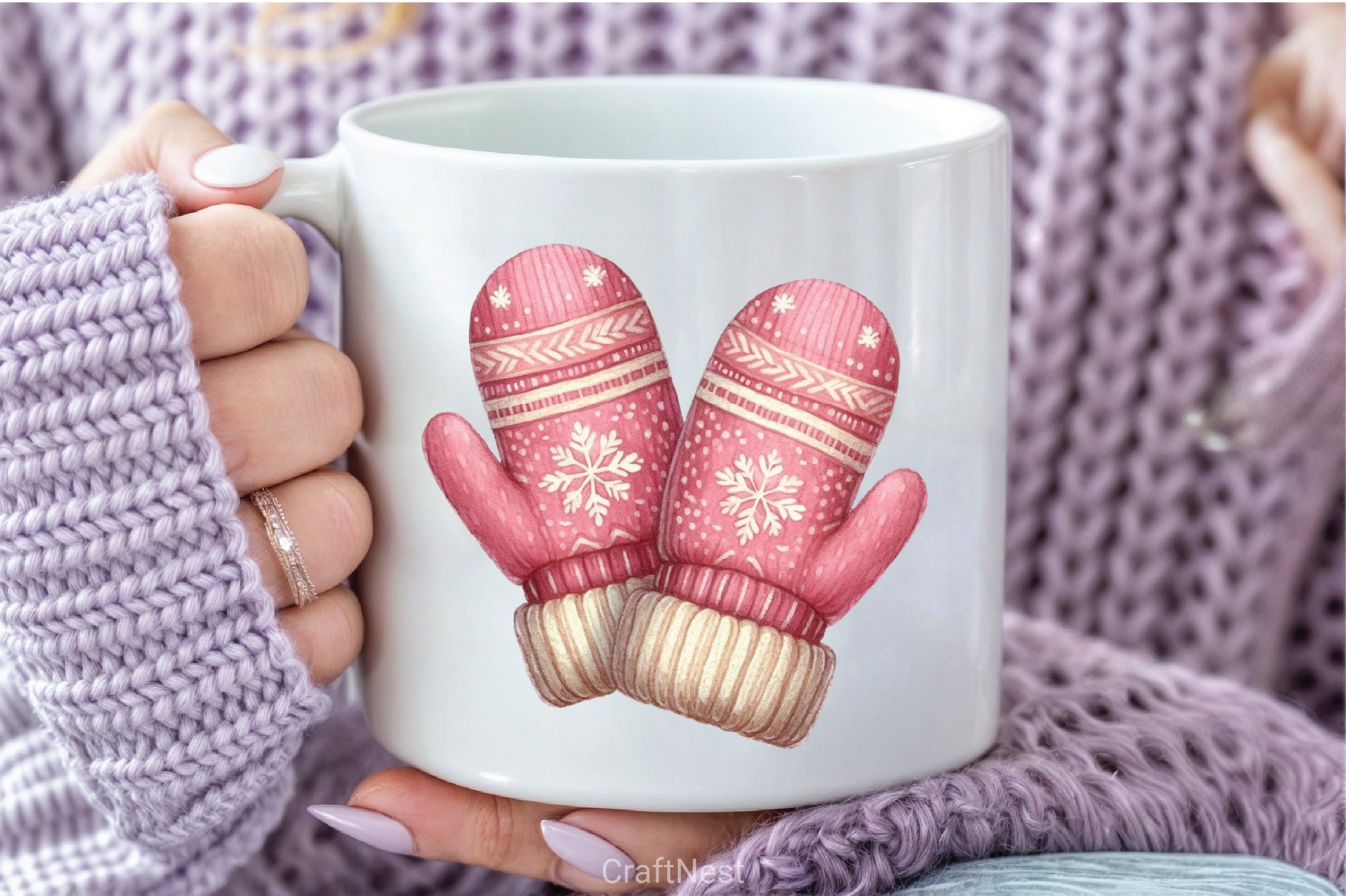 Pink Christmas Clipart Bundle 8 - CraftNest - Digital Crafting and Art