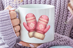 Pink Christmas Clipart Bundle 8 - CraftNest - Digital Crafting and Art