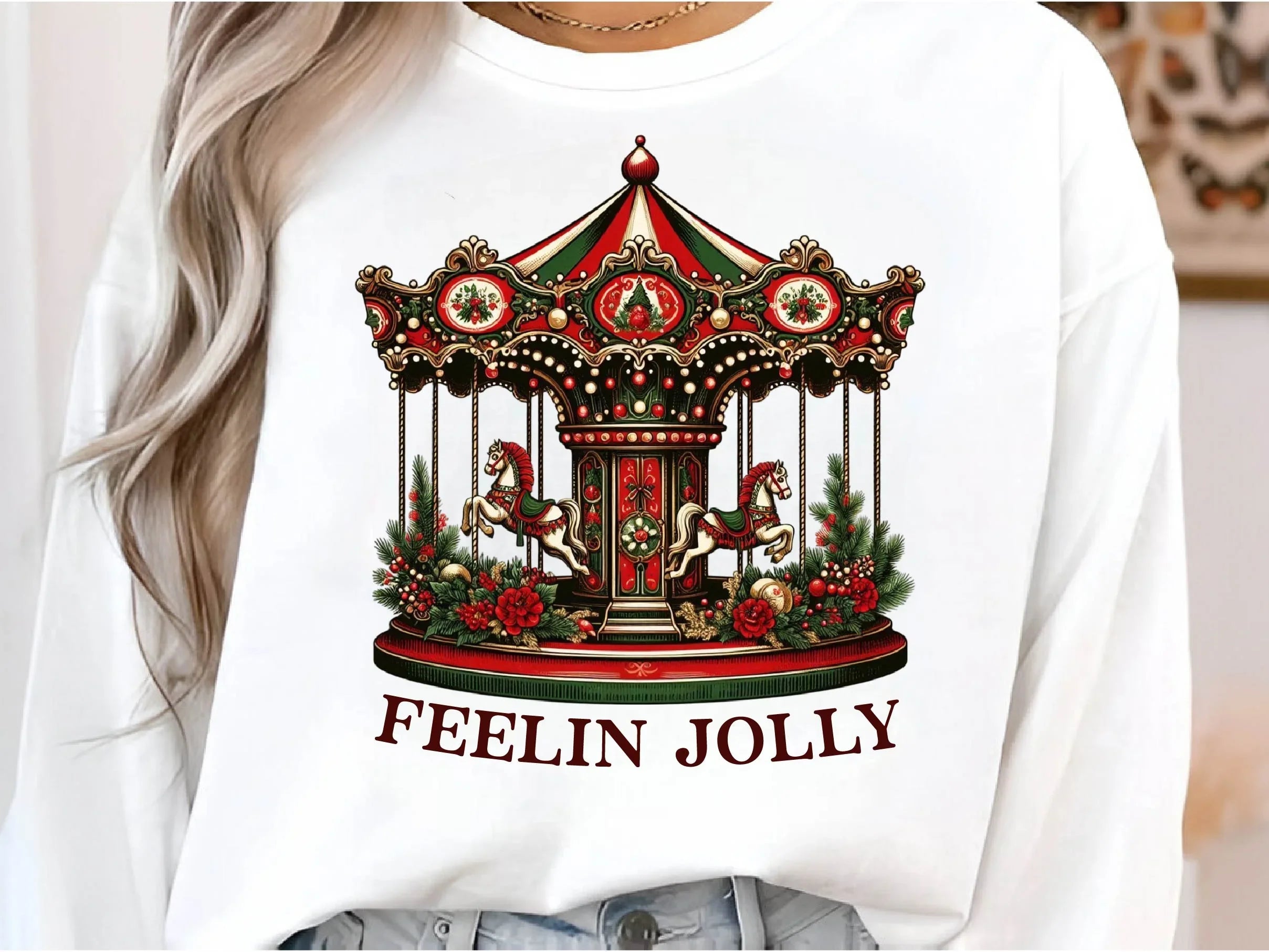 Merry Christmas Go Round Animal Christma Clipart Bundle - CraftNest - Digital Crafting and Art