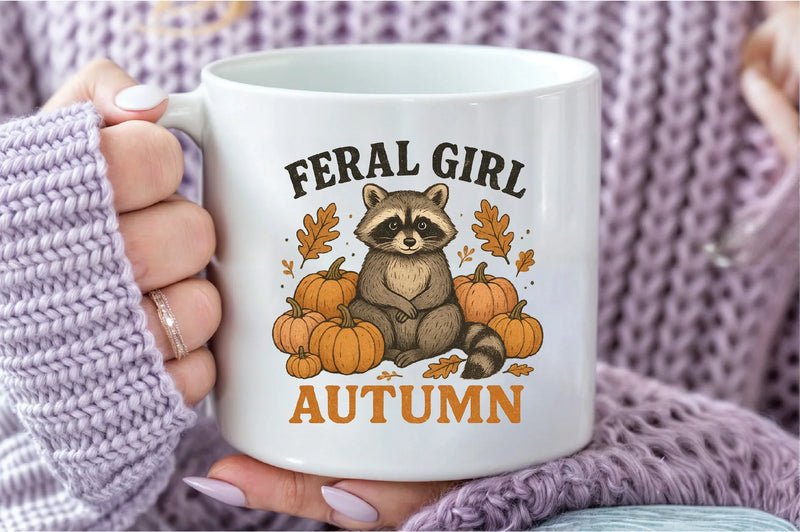 Feral Girl Autumn Clipart Bundle - CraftNest - Digital Crafting and Art