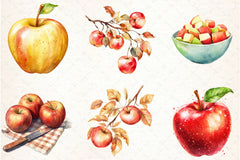 Apples Clipart Bundle 1 - CraftNest - Digital Crafting and Art