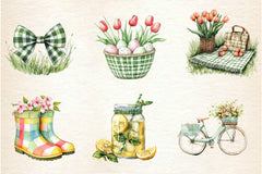 Fun Pastel Spring Clipart Bundle - CraftNest - Digital Crafting and Art