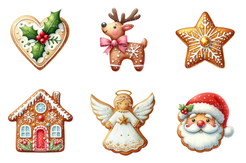 Christmas Cookies Clipart Bundle: Art Graphics & Sweet Treats - CraftNest - Digital Crafting and Art