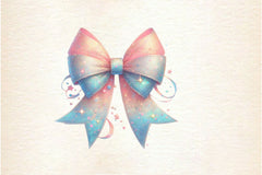 Pastel Glitter Bow Clipart Bundle 5 - CraftNest - Digital Crafting and Art