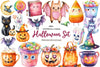 Cute Halloween Set Clipart Bundle