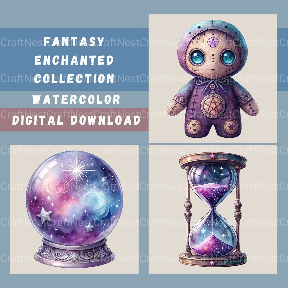 Dc Objects Enchanted Objects Clipart Bundle