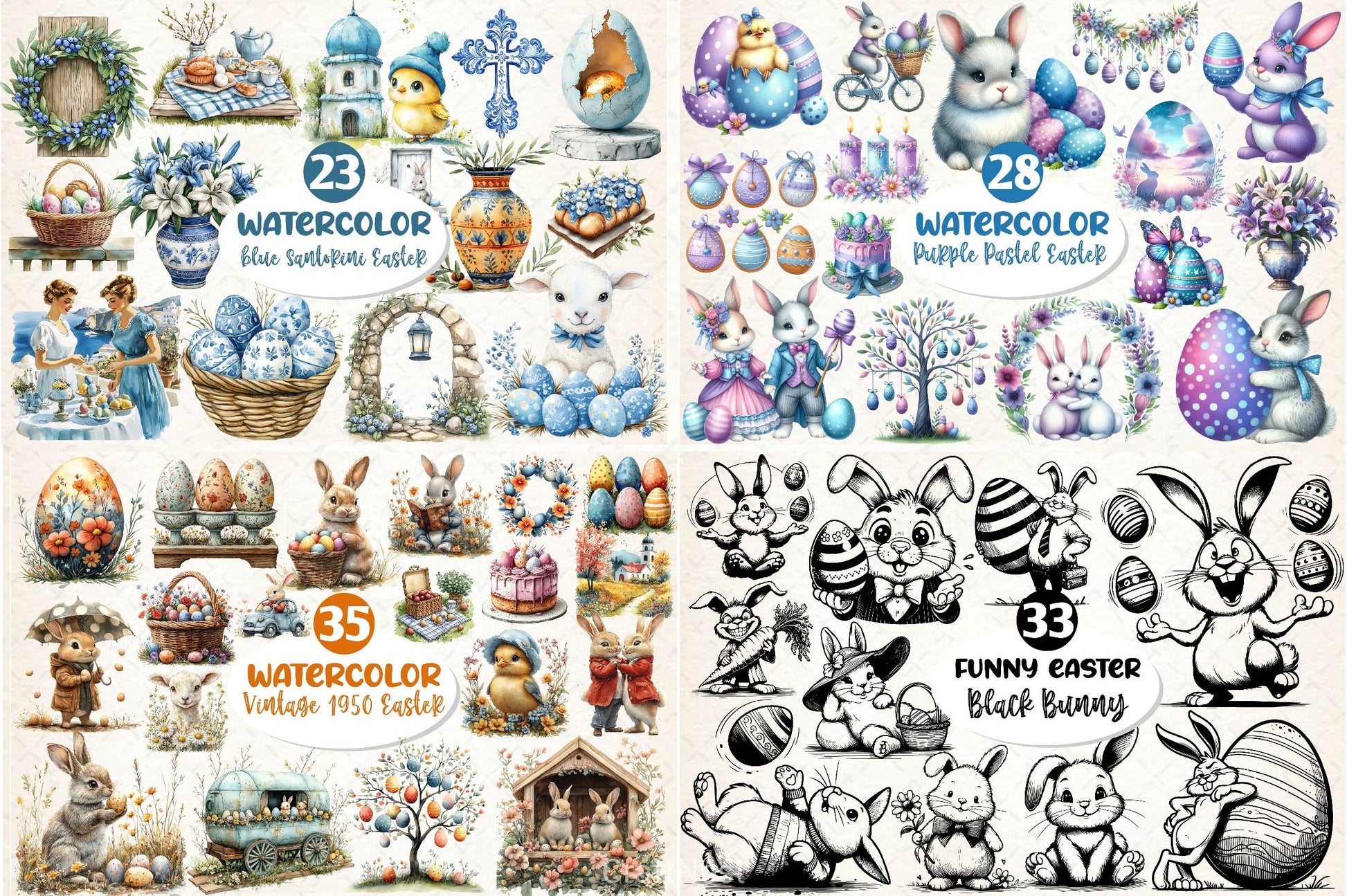 Happy Easter Huge SVG Bundle - CraftNest - Digital Crafting and Art