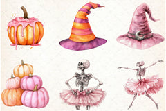 Retro Fall Halloween Clipart Bundle - CraftNest - Digital Crafting and Art