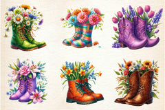Garden Boots Clipart Bundle 3 - CraftNest - Digital Crafting and Art