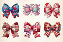 Patchwork Valentine's Day Bow Clipart Bundle 2 - CraftNest - Digital Crafting and Art