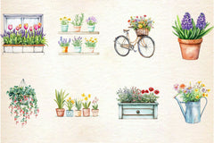 Spring Planters Clipart Bundle - CraftNest - Digital Crafting and Art
