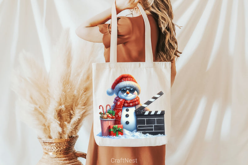 Christmas Movie Night Clipart Bundle 4 - CraftNest - Digital Crafting and Art