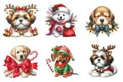 Christmas Puppies Clipart Bundle - CraftNest - Digital Crafting and Art