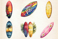 Summer Surfboard Clipart Bundle 2 - CraftNest - Digital Crafting and Art