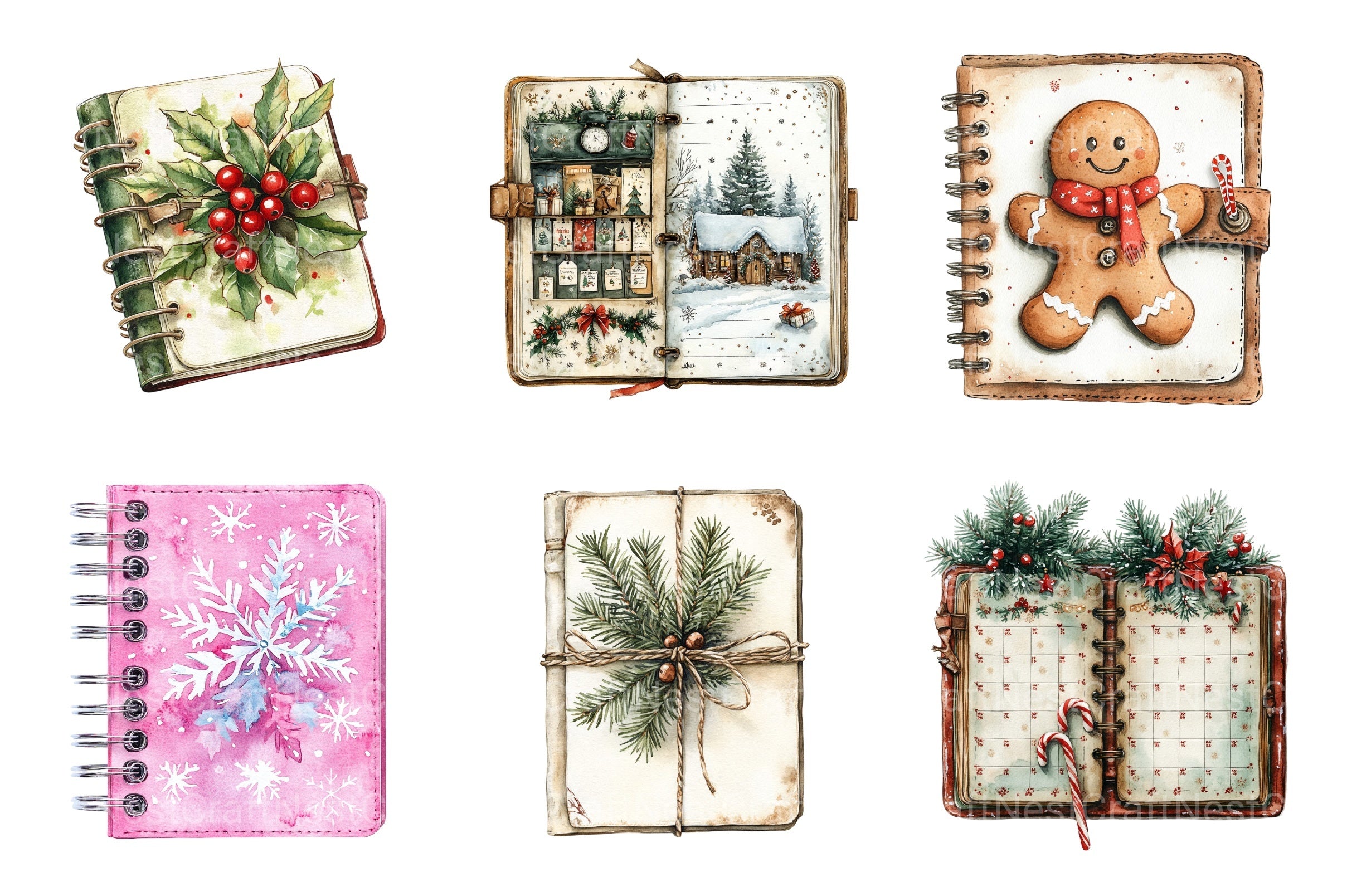 Cozy Christmas Planner Clipart Bundle 1 - CraftNest - Digital Crafting and Art