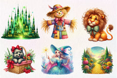 Wizard Of Oz Dorothy Clipart Bundle - CraftNest - Digital Crafting and Art