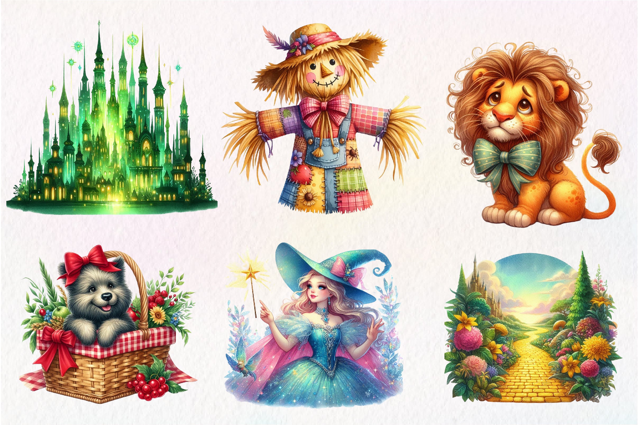 Wizard Of Oz Dorothy Clipart Bundle - CraftNest - Digital Crafting and Art