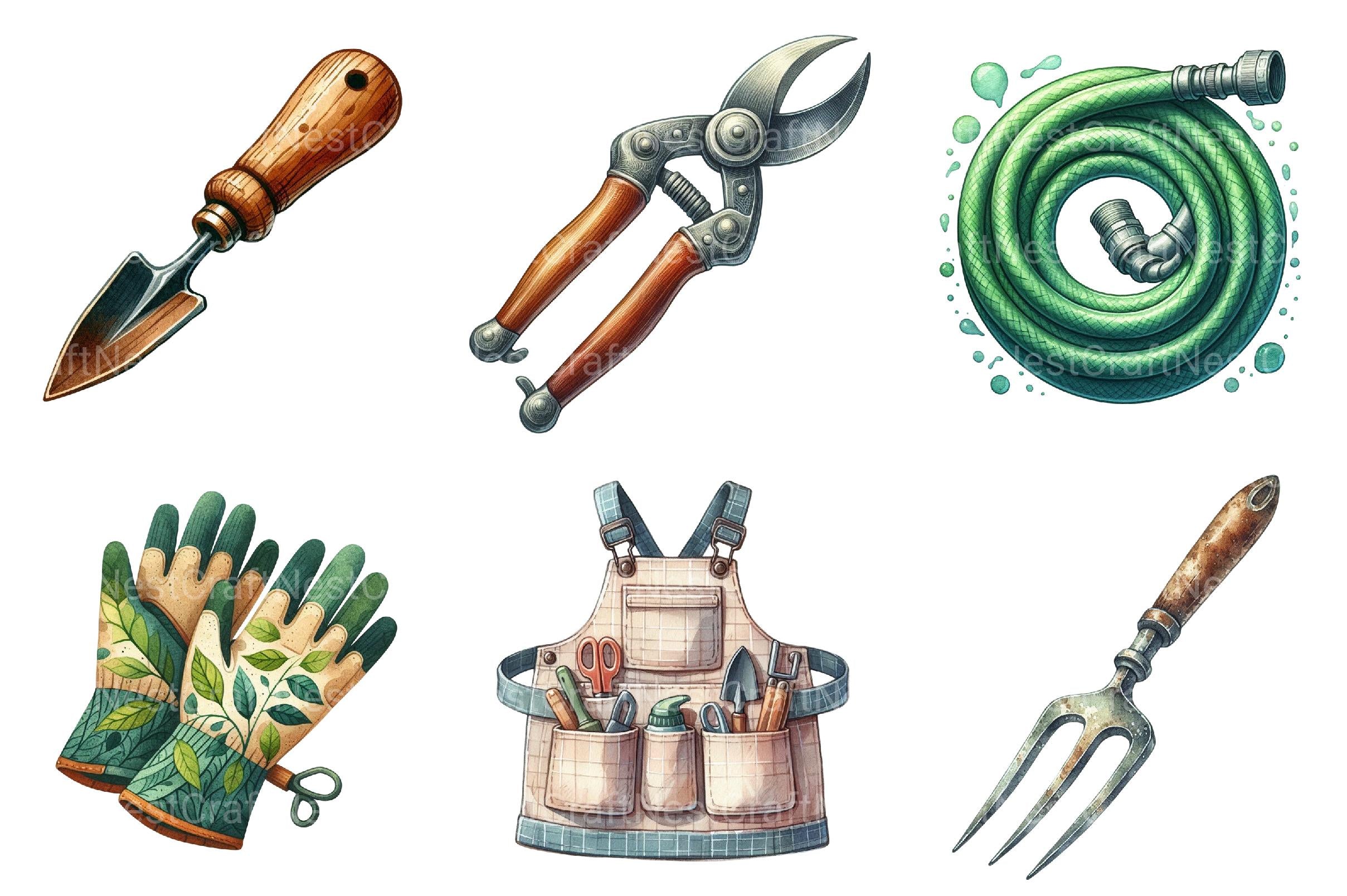 Gardening Tools Clipart - CraftNest - Digital Crafting and Art